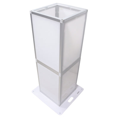 ProX Lumo Stage Acrylic Pillar 6' Column Cube Section Display Pedestal and Base for LED DJ Stage Lighting Dance Floor