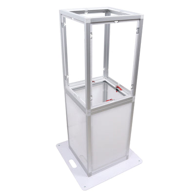 ProX Lumo Stage Acrylic Pillar 6' Column Cube Section Display Pedestal and Base for LED DJ Stage Lighting Dance Floor