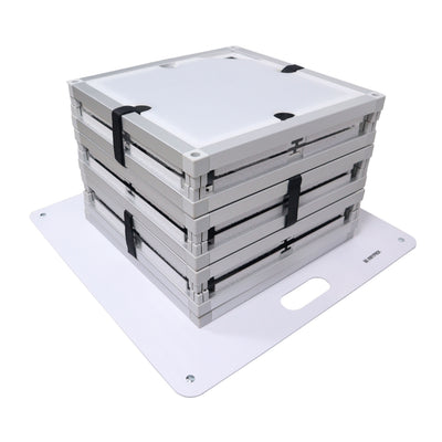 ProX Lumo Stage Acrylic Pillar 6' Column Cube Section Display Pedestal and Base for LED DJ Stage Lighting Dance Floor
