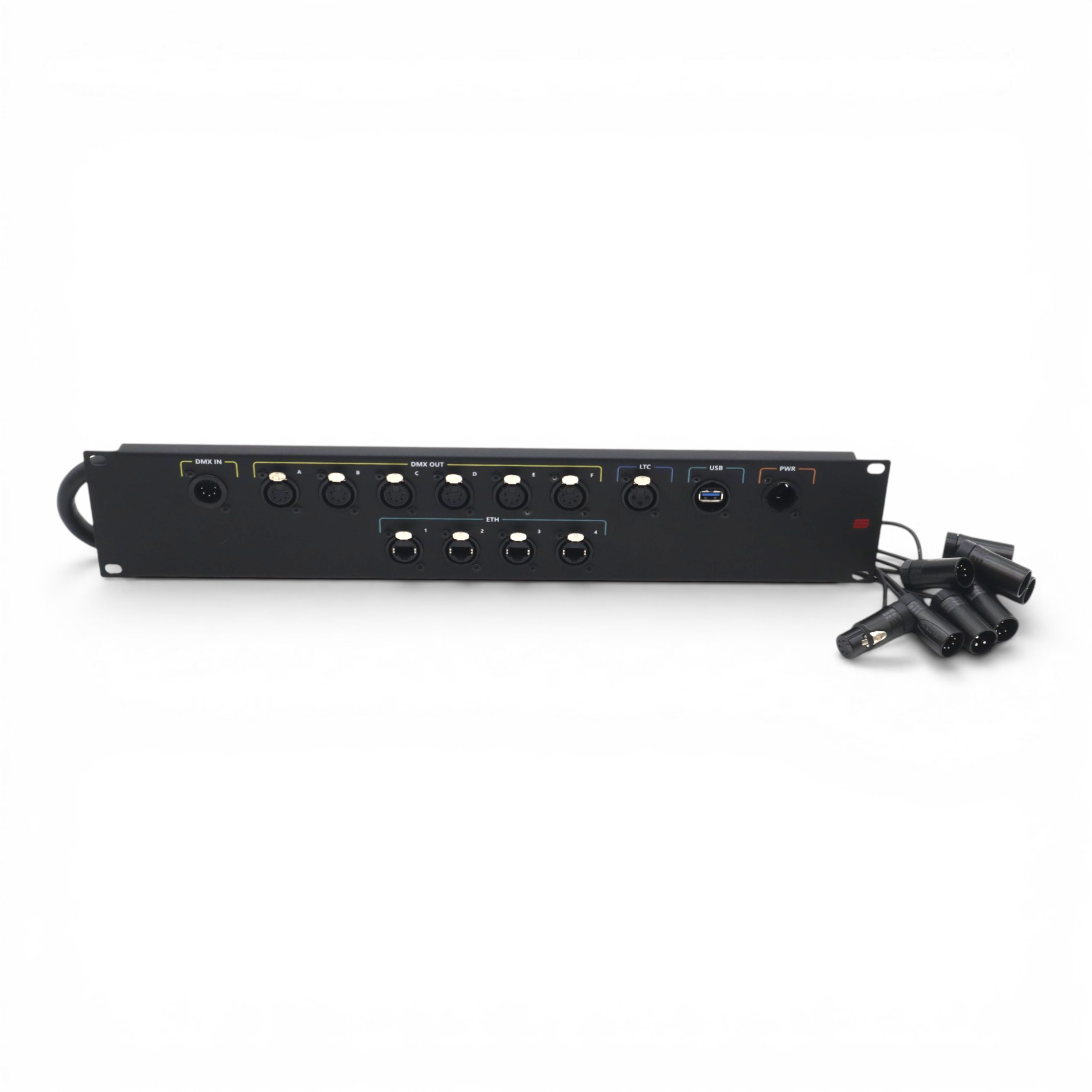 ProX Connection System Light 2U (PWR,LTC,DMX,ETH,USB) by Santosom