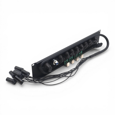 ProX Connection System Light 2U (PWR,LTC,DMX,ETH,USB) by Santosom