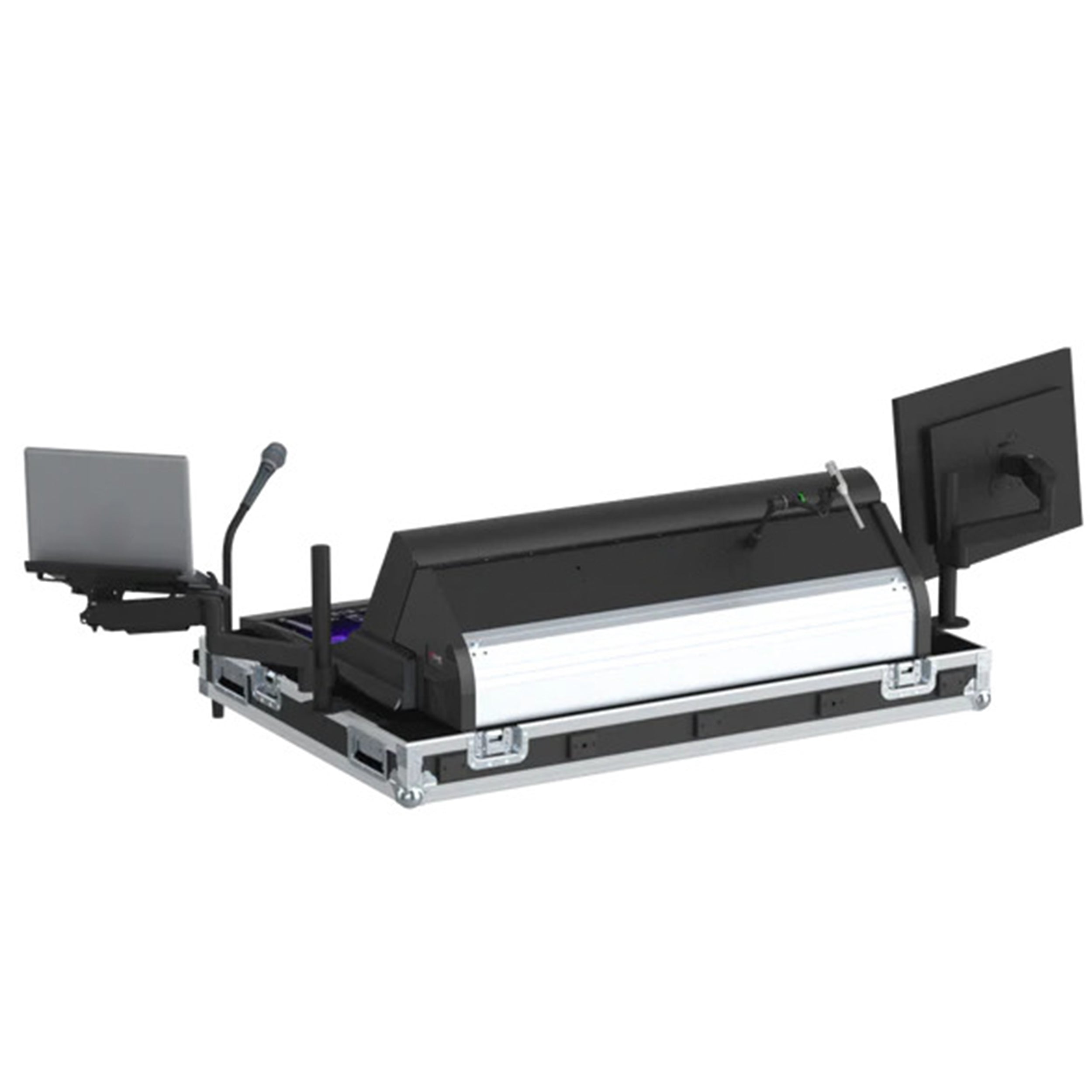 ProX Flight Case for Allen & Heath S5000 With Doghouse, Casters and Laptop Monitor Arm by Santosom