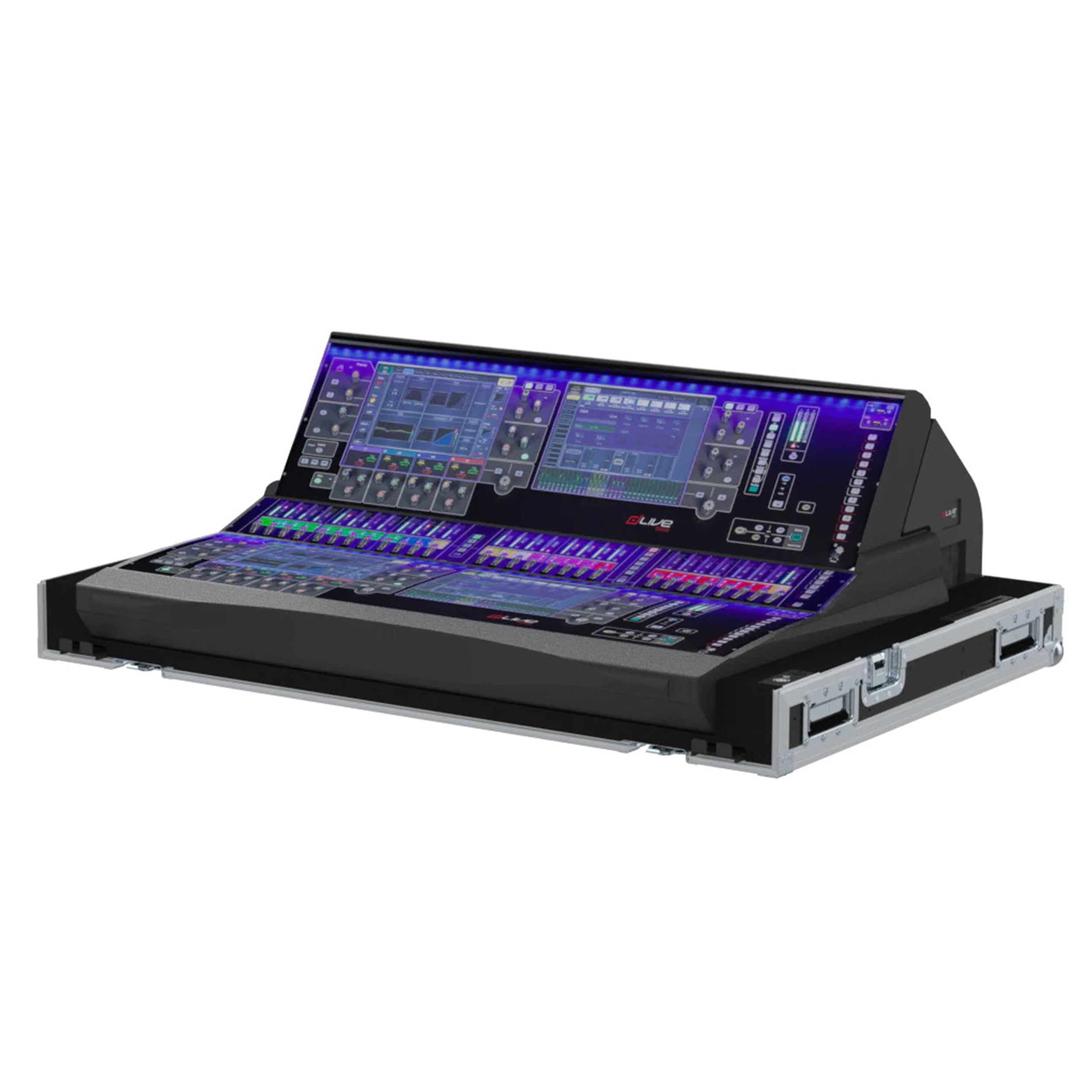 ProX Flight Case for Allen & Heath S5000 With Doghouse, Casters and Laptop Monitor Arm by Santosom