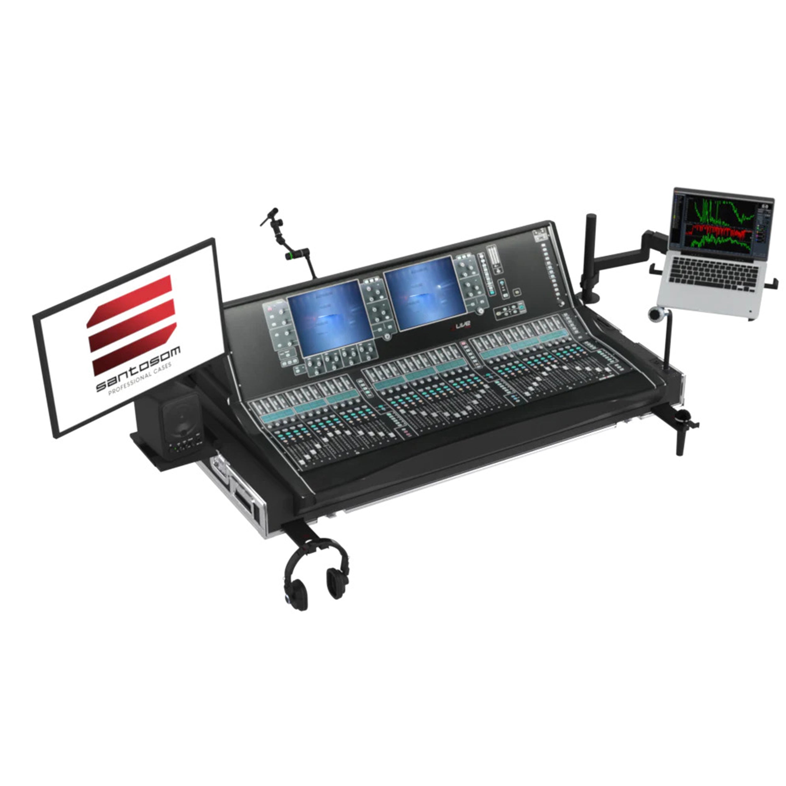 ProX Flight Case for Allen & Heath S7000 With Doghouse and Wheels by Santosom