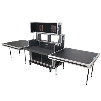 ProX Video Controller Regie 2x 24" Monitors + rack, 560-BRR 9U + 6U by Santosom