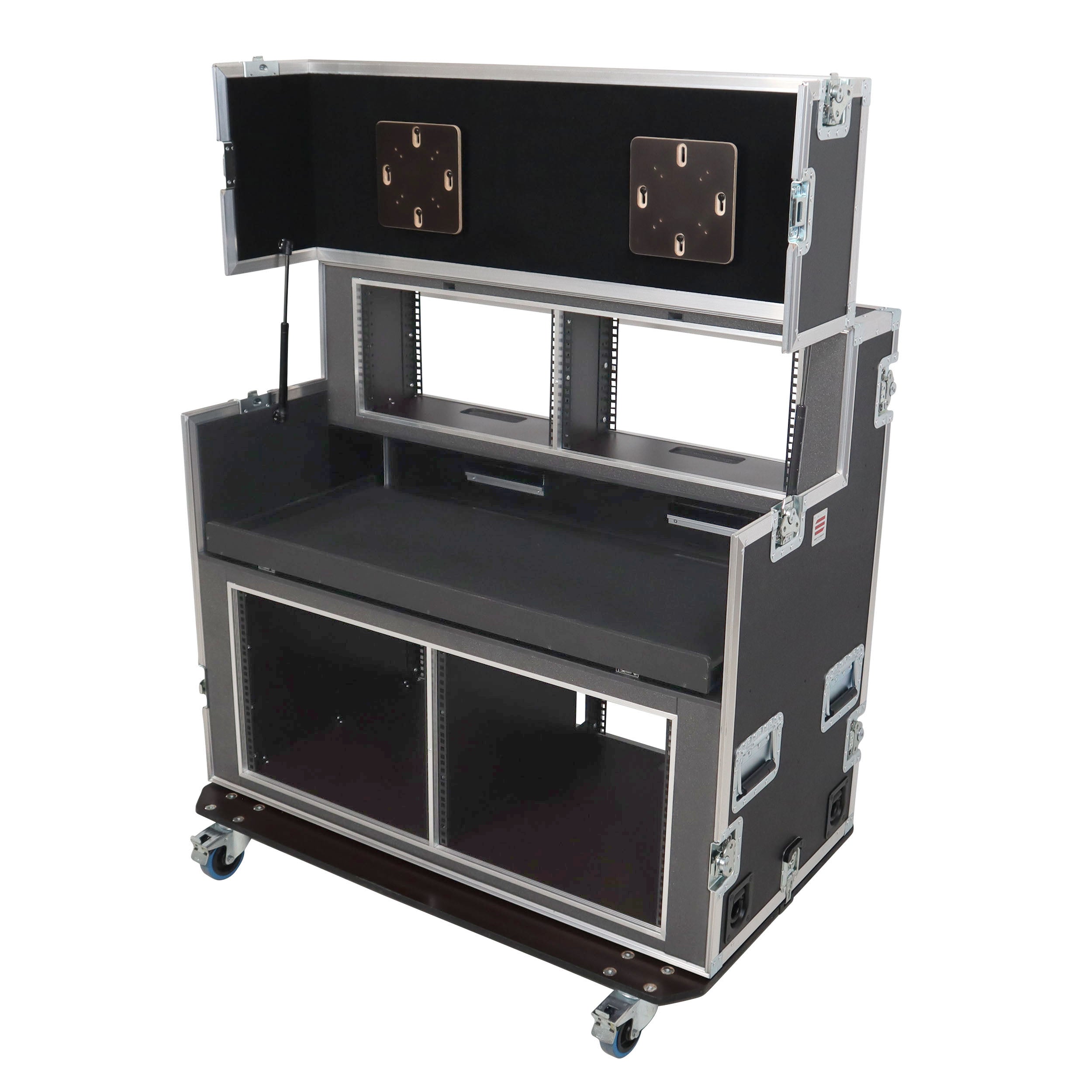ProX Video Controller Regie 2x 24" Monitors + rack, 560-BRR 9U + 6U by Santosom