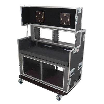 ProX Video Controller Regie 2x 24" Monitors + rack, 560-BRR 9U + 6U by Santosom
