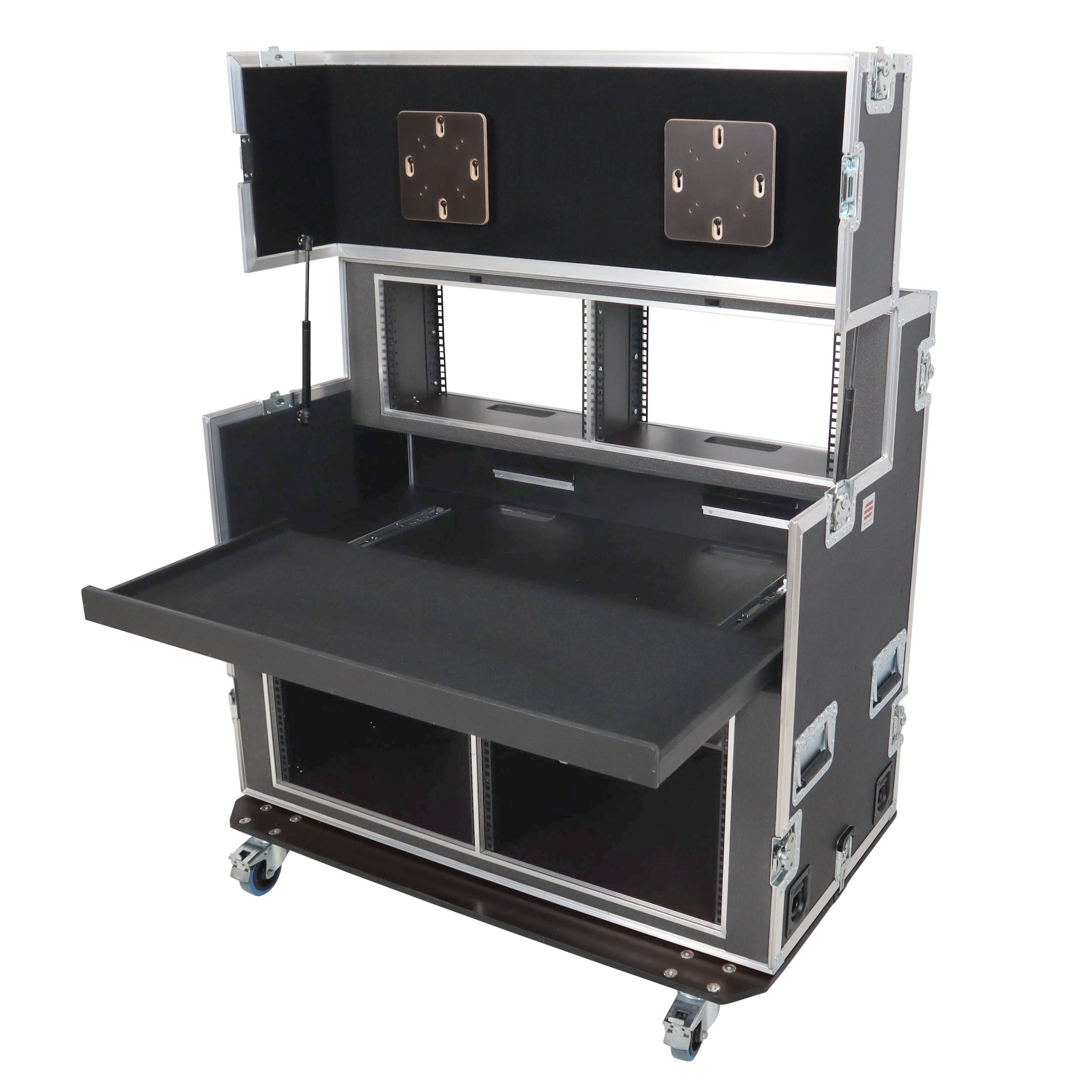 ProX Video Controller Regie 2x 24" Monitors + rack, 560-BRR 9U + 6U by Santosom