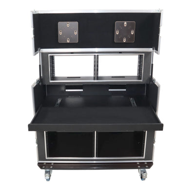ProX Video Controller Regie 2x 24" Monitors + rack, 560-BRR 9U + 6U by Santosom