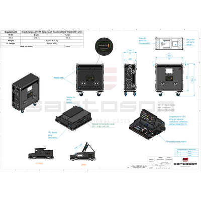 ProX Broadcast Flight case Blackmagic ATEM Television Studio by Santosom