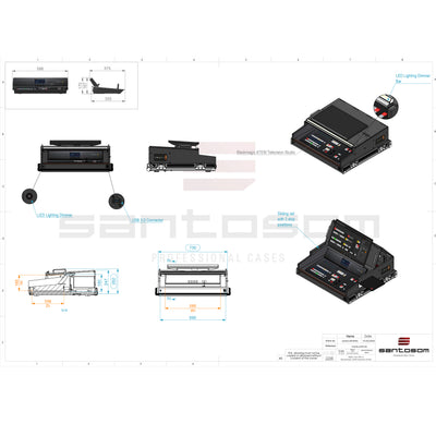 ProX Broadcast Flight case Blackmagic ATEM Television Studio by Santosom