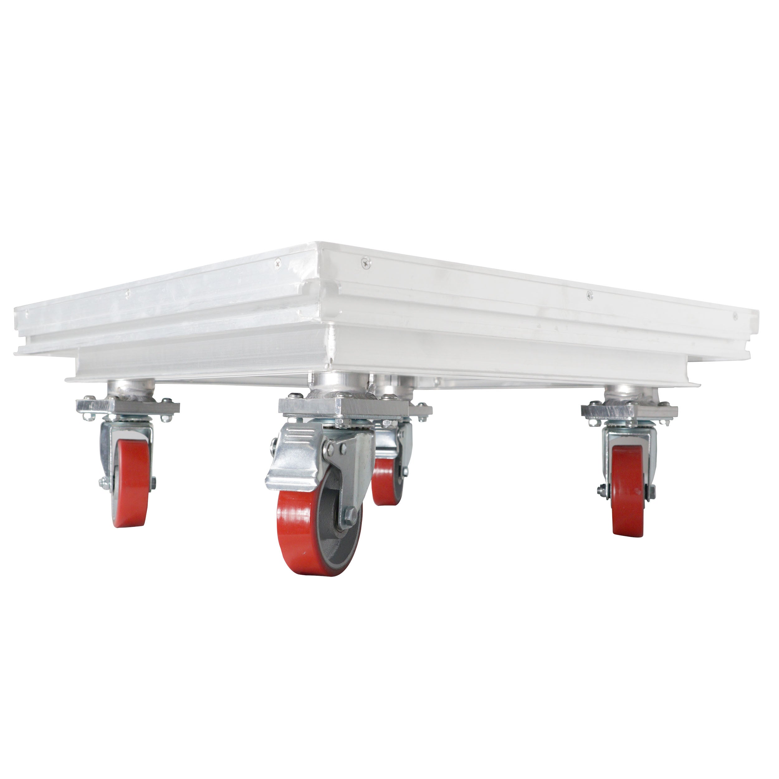 ProX StageQ Locking Rolling Staging 10" Height Stage Legs with 4" Rubber Steel Casters Set of 4