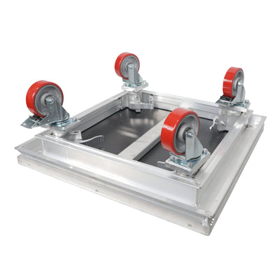 ProX StageQ Locking Rolling Staging 10" Height Stage Legs with 4" Rubber Steel Casters Set of 4
