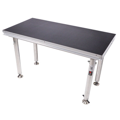 ProX StageQ 2 ft x 4 ft Stage Deck w/ 4 Adjustable 28–48 inch Legs