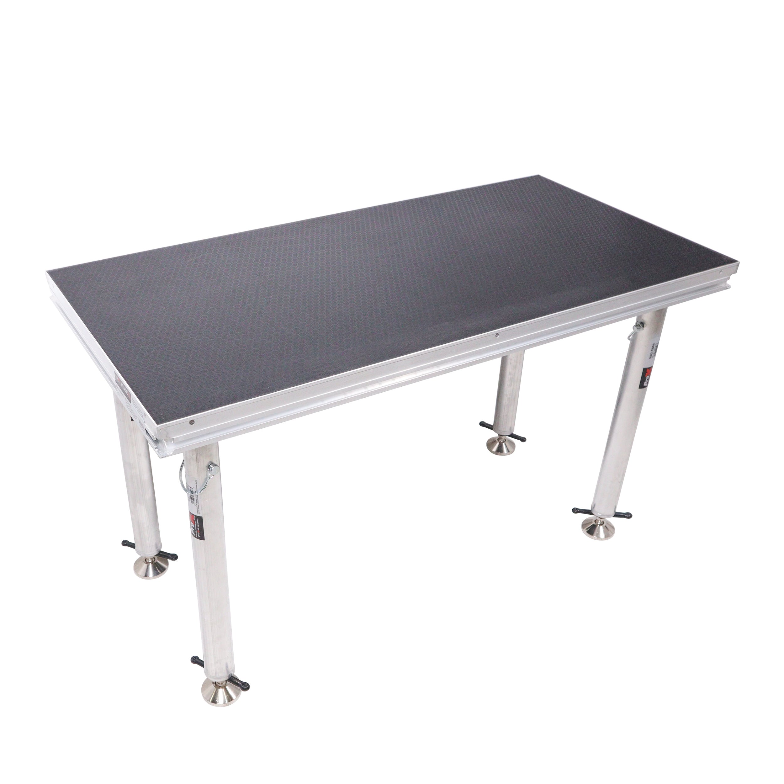 ProX StageQ 2 ft x 4 ft Stage Deck w/ 4 Adjustable 28–48 inch Legs