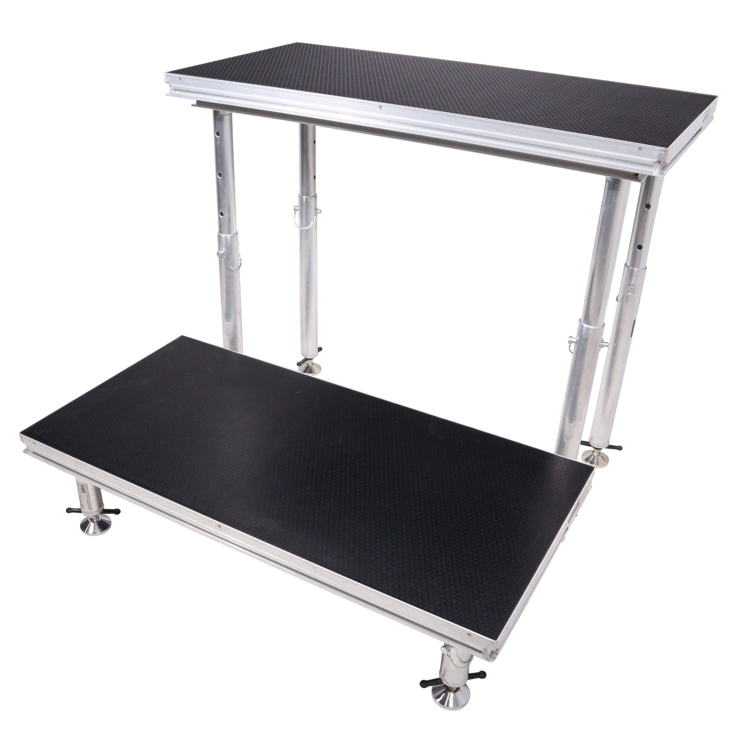 ProX StageQ 2 ft x 4 ft Stage Deck w/ 4 Adjustable 28–48 inch Legs