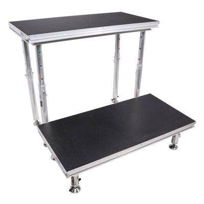 ProX StageQ 2 ft x 4 ft Stage Deck w/ 4 Adjustable 28–48 inch Legs