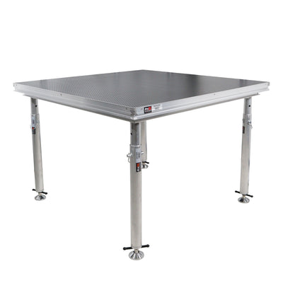 ProX StageQ 4 ft x 4 ft Stage Deck w/ 4 Adjustable 28–48 inch Legs
