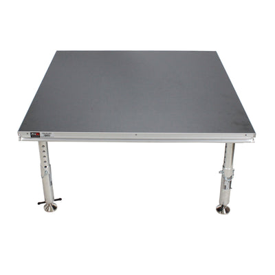 ProX StageQ 4 ft x 4 ft Stage Deck w/ 4 Adjustable 28–48 inch Legs