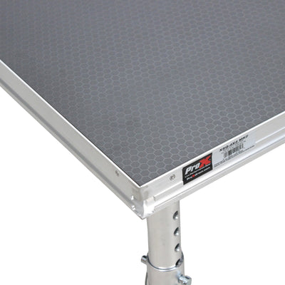 ProX StageQ 4 ft x 4 ft Stage Deck w/ 4 Adjustable 28–48 inch Legs