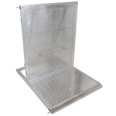ProX 4FT Heavy-duty Aluminum Ventilated Crowd Barrier Barricade and Base