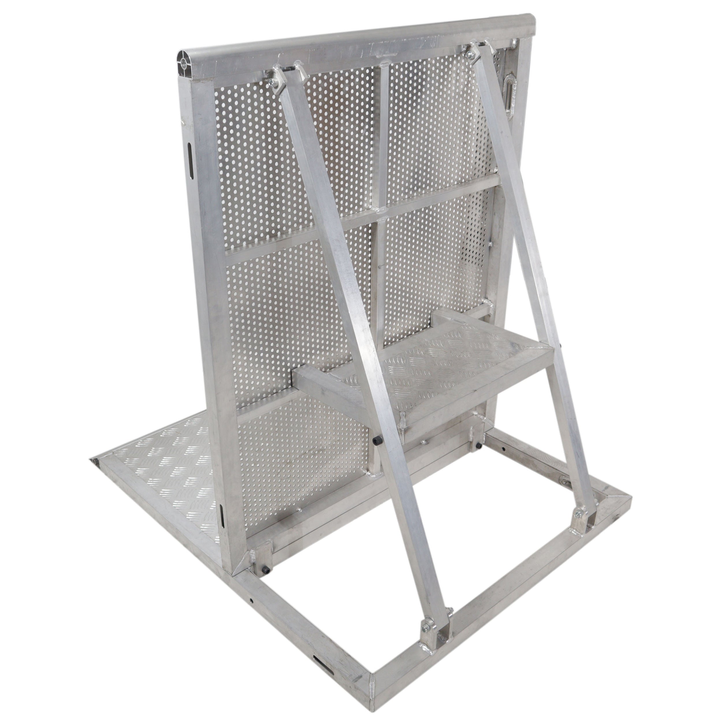ProX 4FT Heavy-duty Aluminum Ventilated Crowd Barrier Barricade and Base