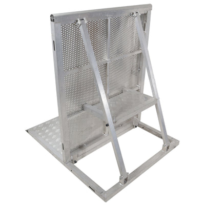 ProX 4FT Heavy-duty Aluminum Ventilated Crowd Barrier Barricade and Base