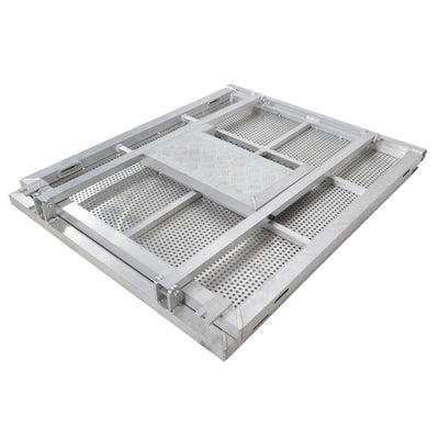 ProX 4FT Heavy-duty Aluminum Ventilated Crowd Barrier Barricade and Base