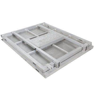 ProX 4FT Heavy-duty Aluminum Ventilated Crowd Barrier Barricade and Base
