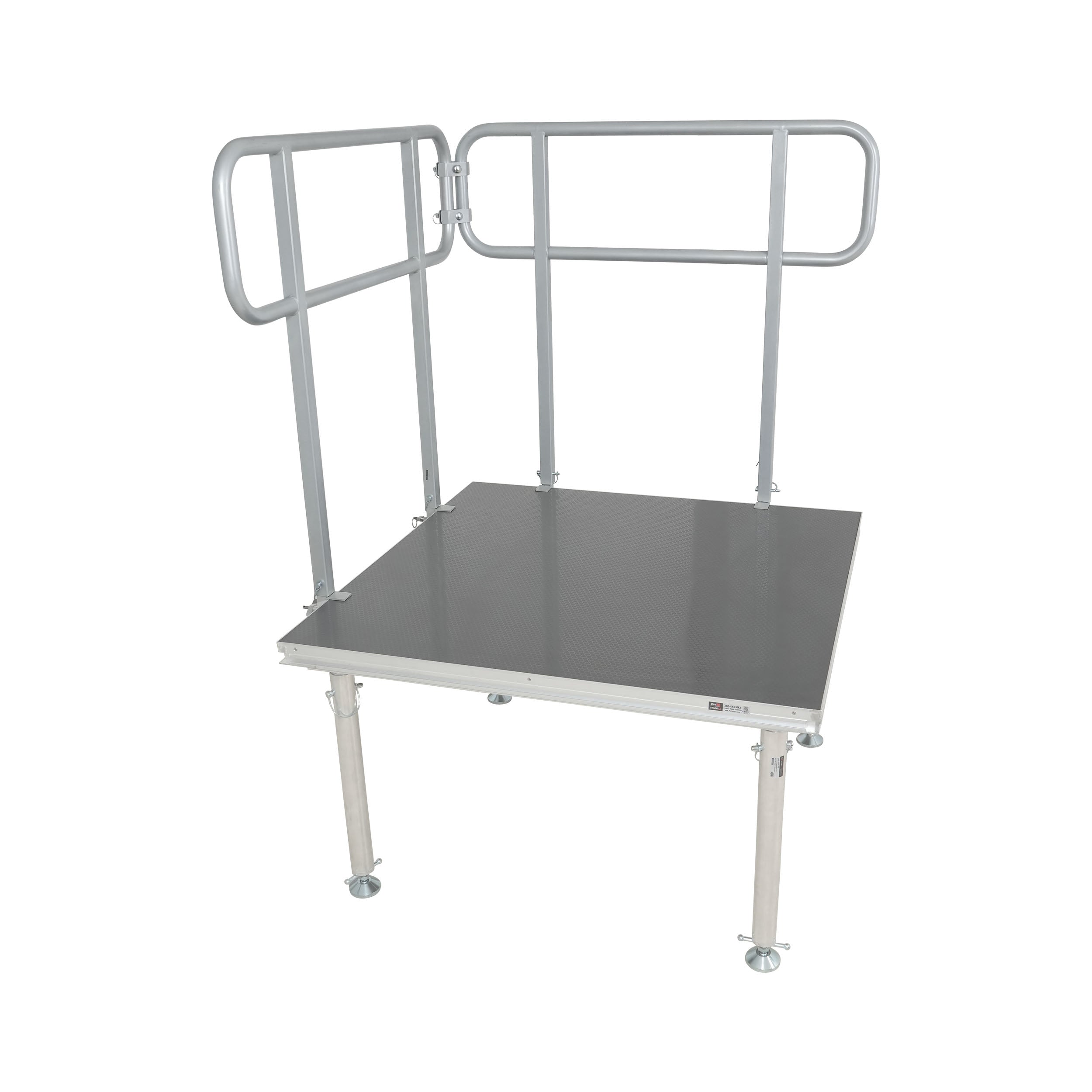 ProX 4 FT Professional Single Guard Rail for StageQ Portable Stage Platform