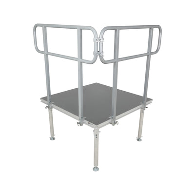 ProX 4 FT Professional Single Guard Rail for StageQ Portable Stage Platform