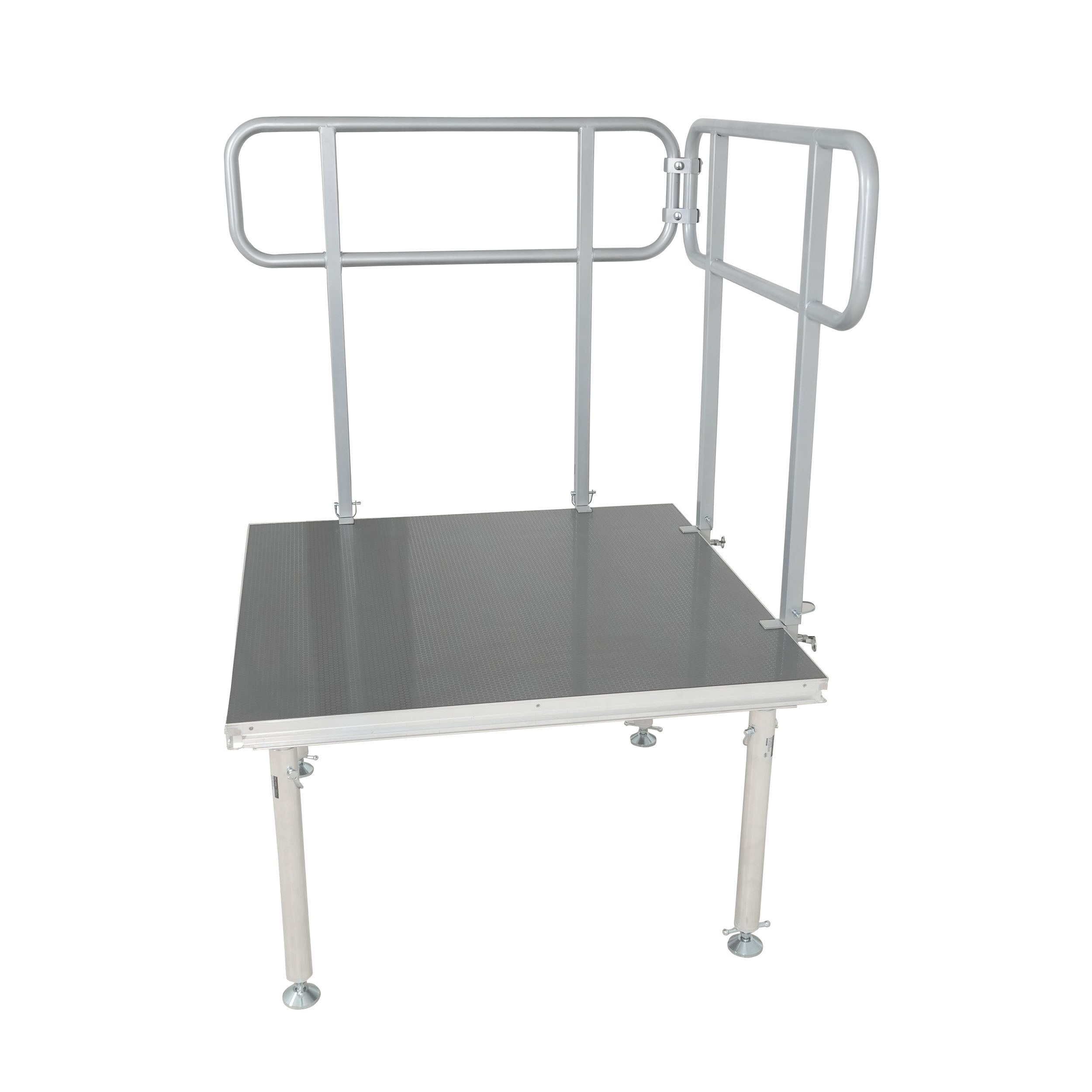 ProX 4 FT Professional Single Guard Rail for StageQ Portable Stage Platform