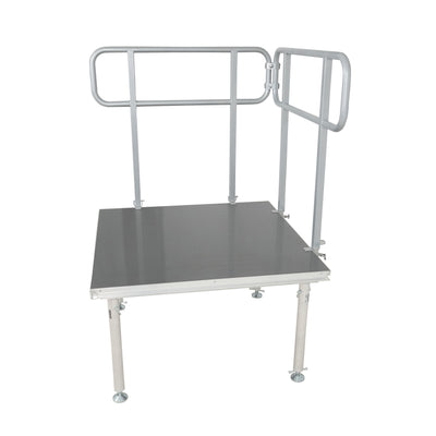 ProX 4 FT Professional Single Guard Rail for StageQ Portable Stage Platform