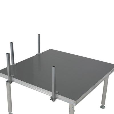 ProX 4 FT Professional Single Guard Rail for StageQ Portable Stage Platform