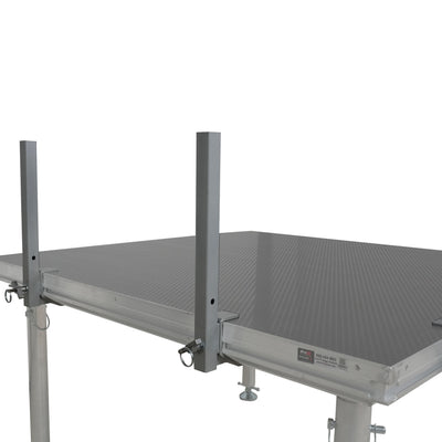 ProX 4 FT Professional Single Guard Rail for StageQ Portable Stage Platform
