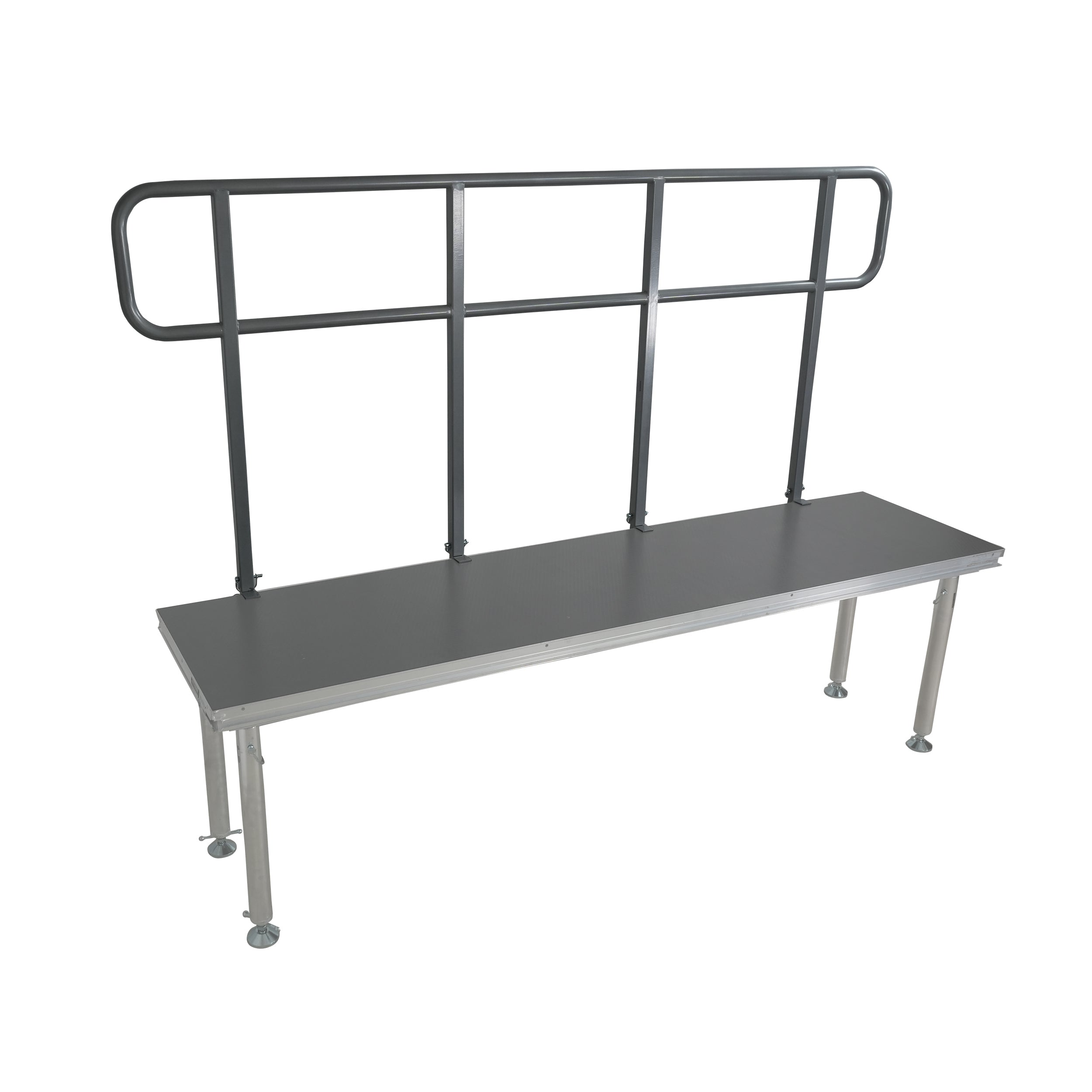 ProX 8 FT Professional Single Guard Rail for StageQ Portable Stage Platform