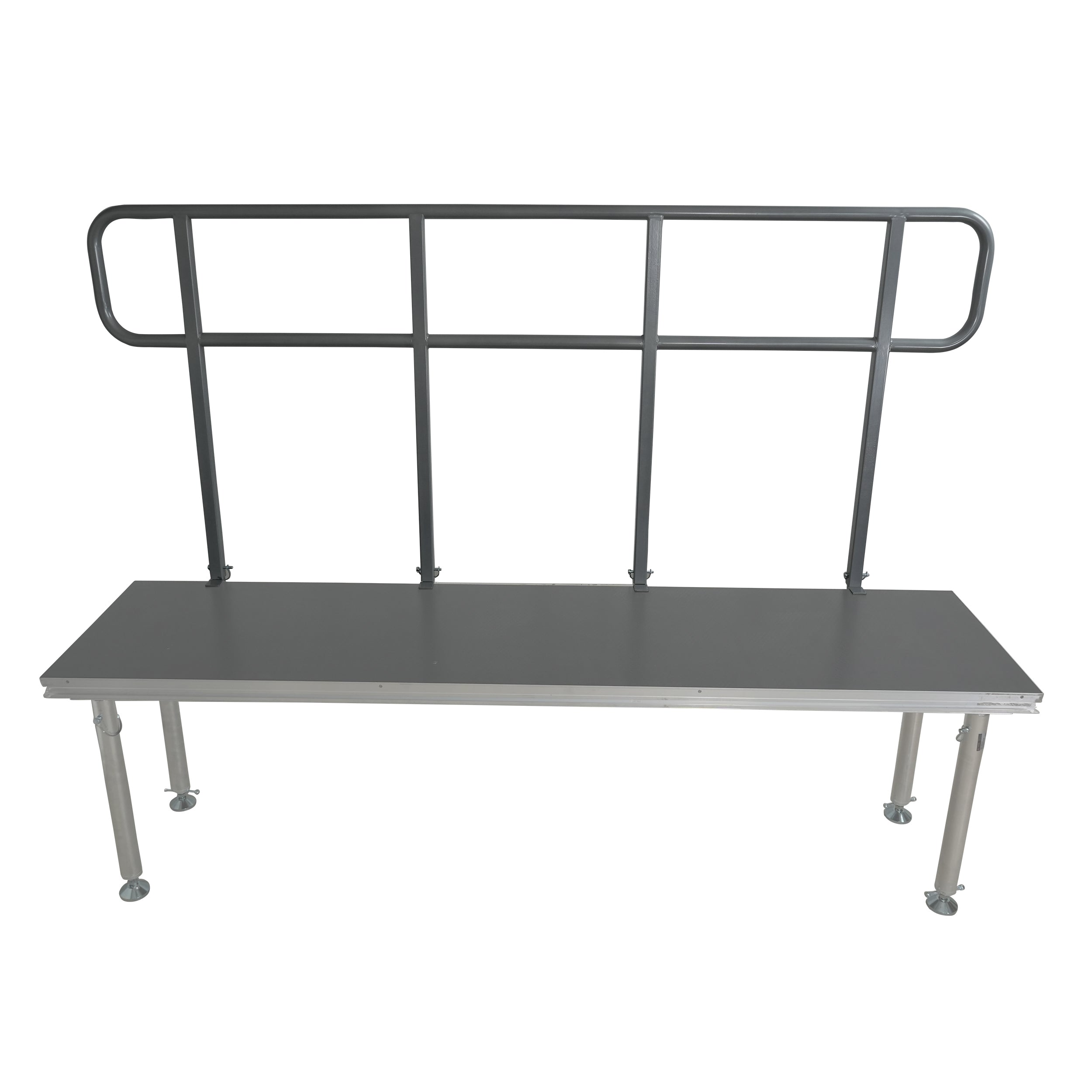 ProX 8 FT Professional Single Guard Rail for StageQ Portable Stage Platform