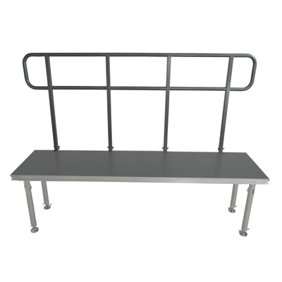 ProX 8 FT Professional Single Guard Rail for StageQ Portable Stage Platform