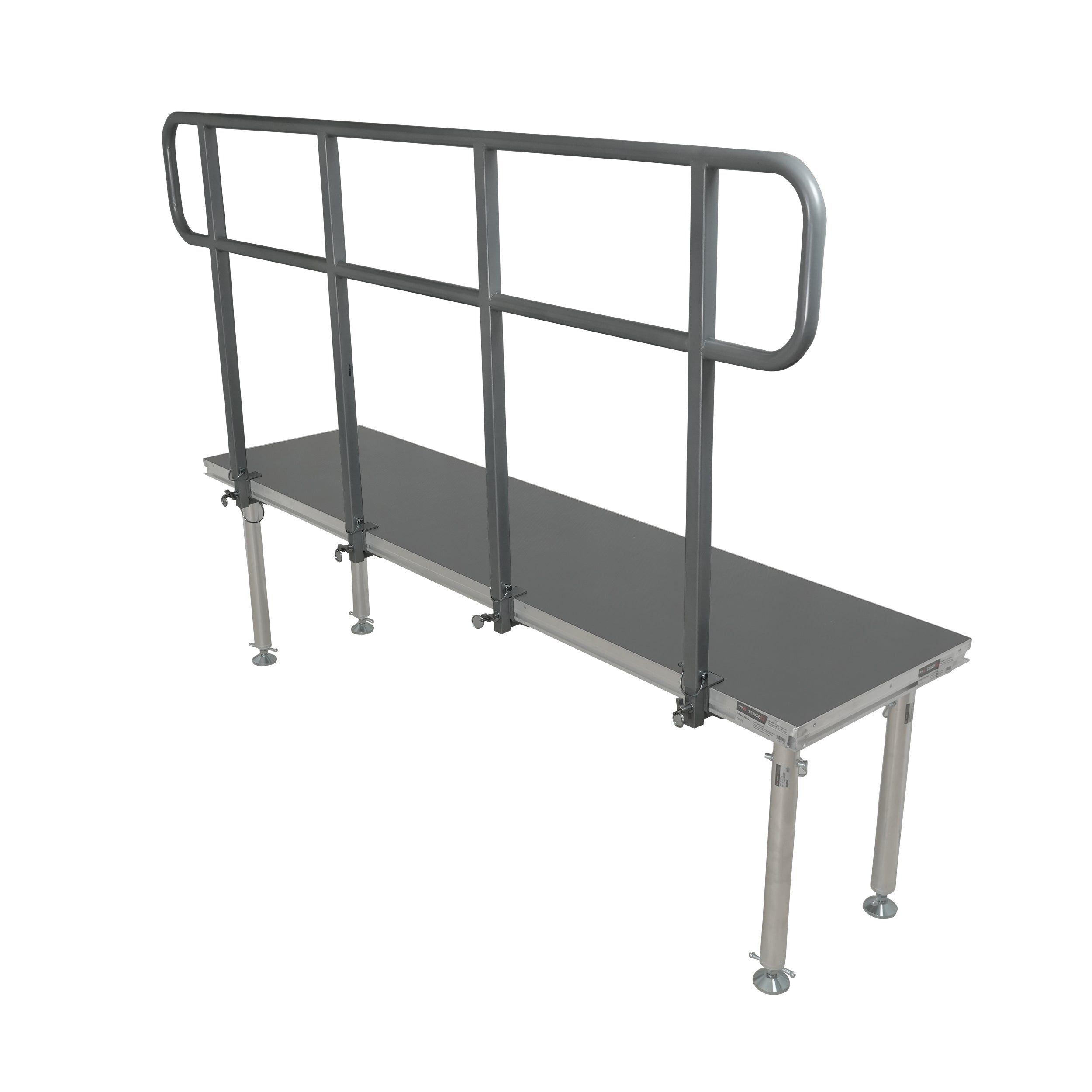ProX 8 FT Professional Single Guard Rail for StageQ Portable Stage Platform