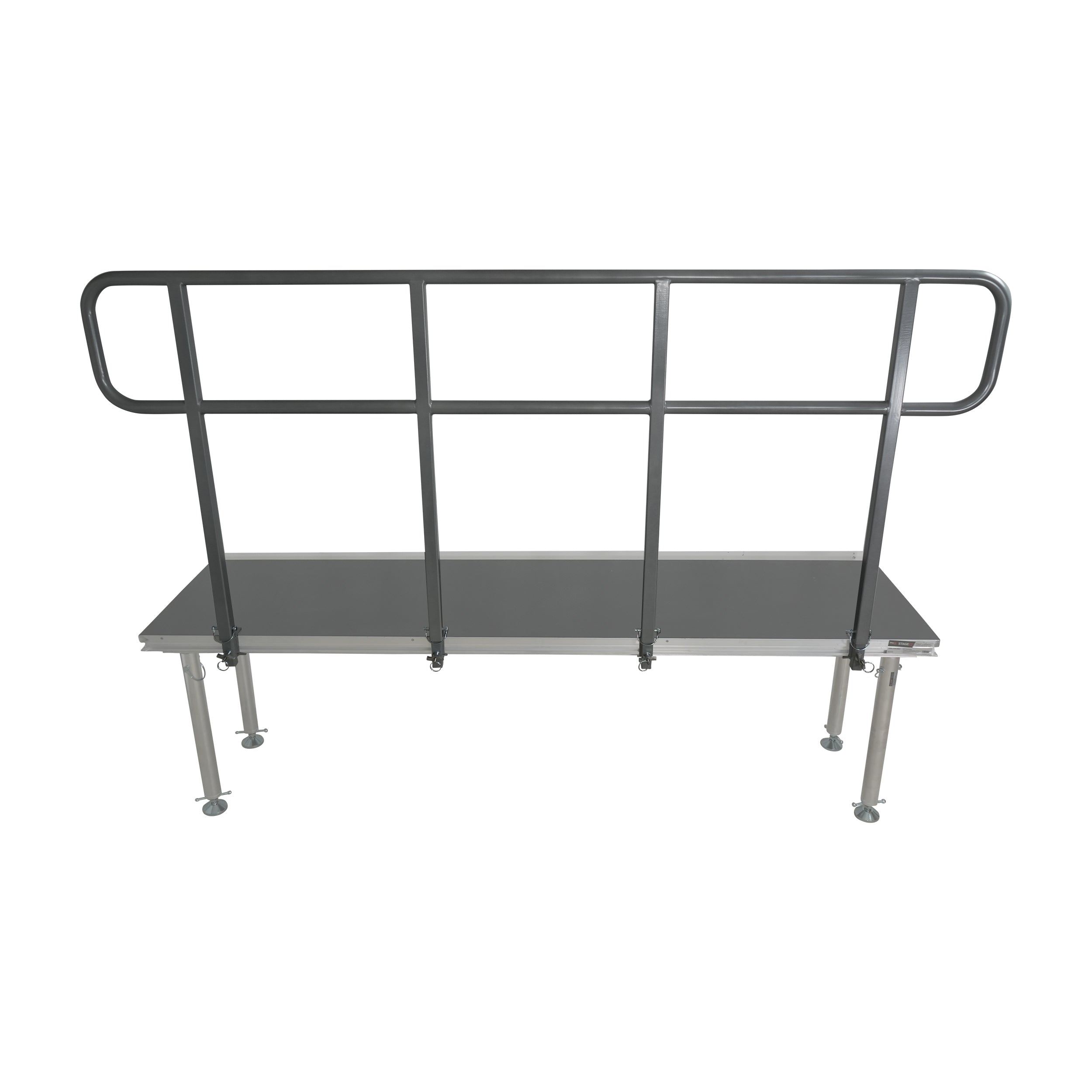 ProX 8 FT Professional Single Guard Rail for StageQ Portable Stage Platform