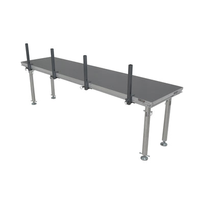 ProX 8 FT Professional Single Guard Rail for StageQ Portable Stage Platform