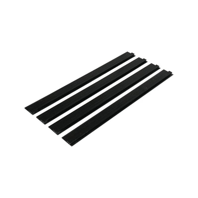 ProX Stage Skirt Hook Profile Bar with Integrated Hook-and-Loop Strip – 2ft Sliding Mount (4 Pack)