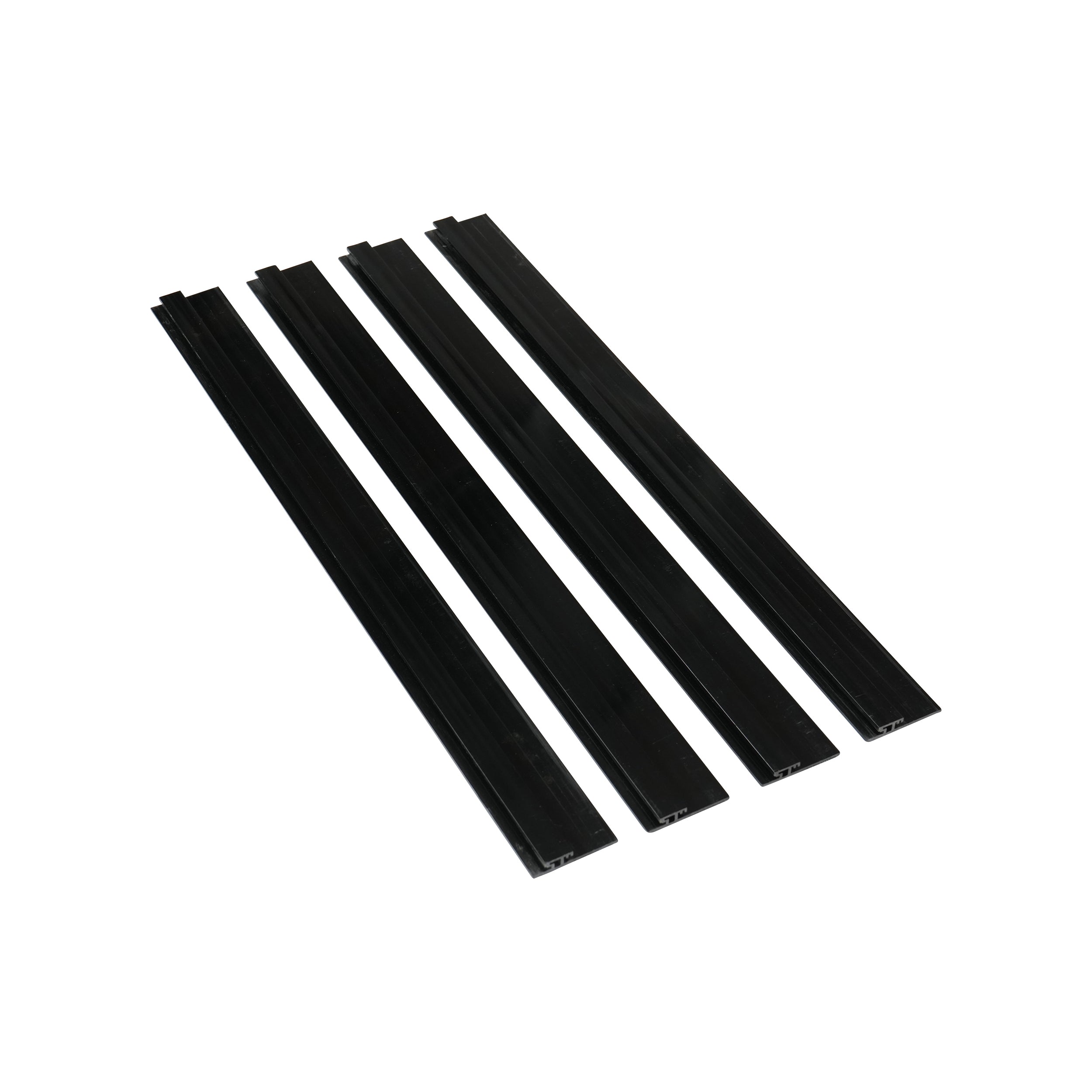 ProX Stage Skirt Hook Profile Bar with Integrated Hook-and-Loop Strip – 2ft Sliding Mount (4 Pack)