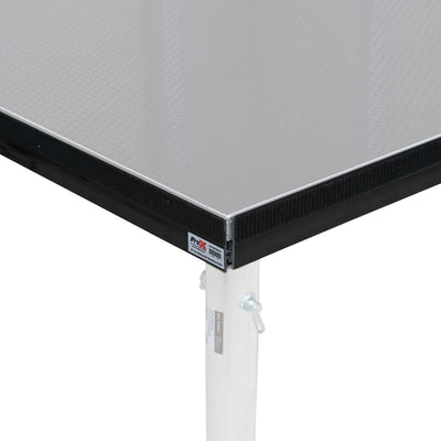 ProX Stage Skirt Hook Profile Bar with Integrated Hook-and-Loop Strip – 2ft Sliding Mount (4 Pack)
