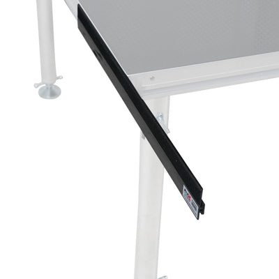 ProX Stage Skirt Hook Profile Bar with Integrated Hook-and-Loop Strip – 2ft Sliding Mount (4 Pack)