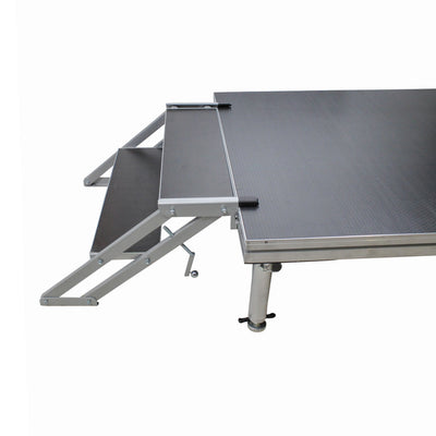 ProX StageQ 2 Step Heavy Duty Foldable Adjustable 14 to 18 Inch