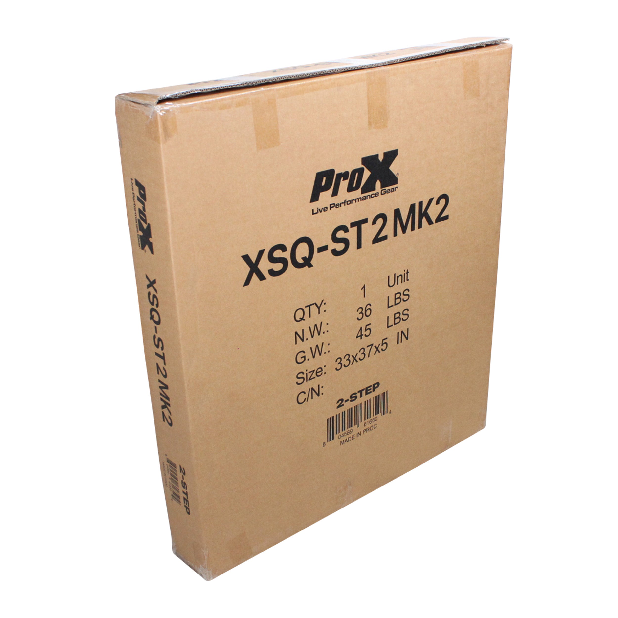 ProX StageQ 2 Step Heavy Duty Foldable Adjustable 14 to 18 Inch