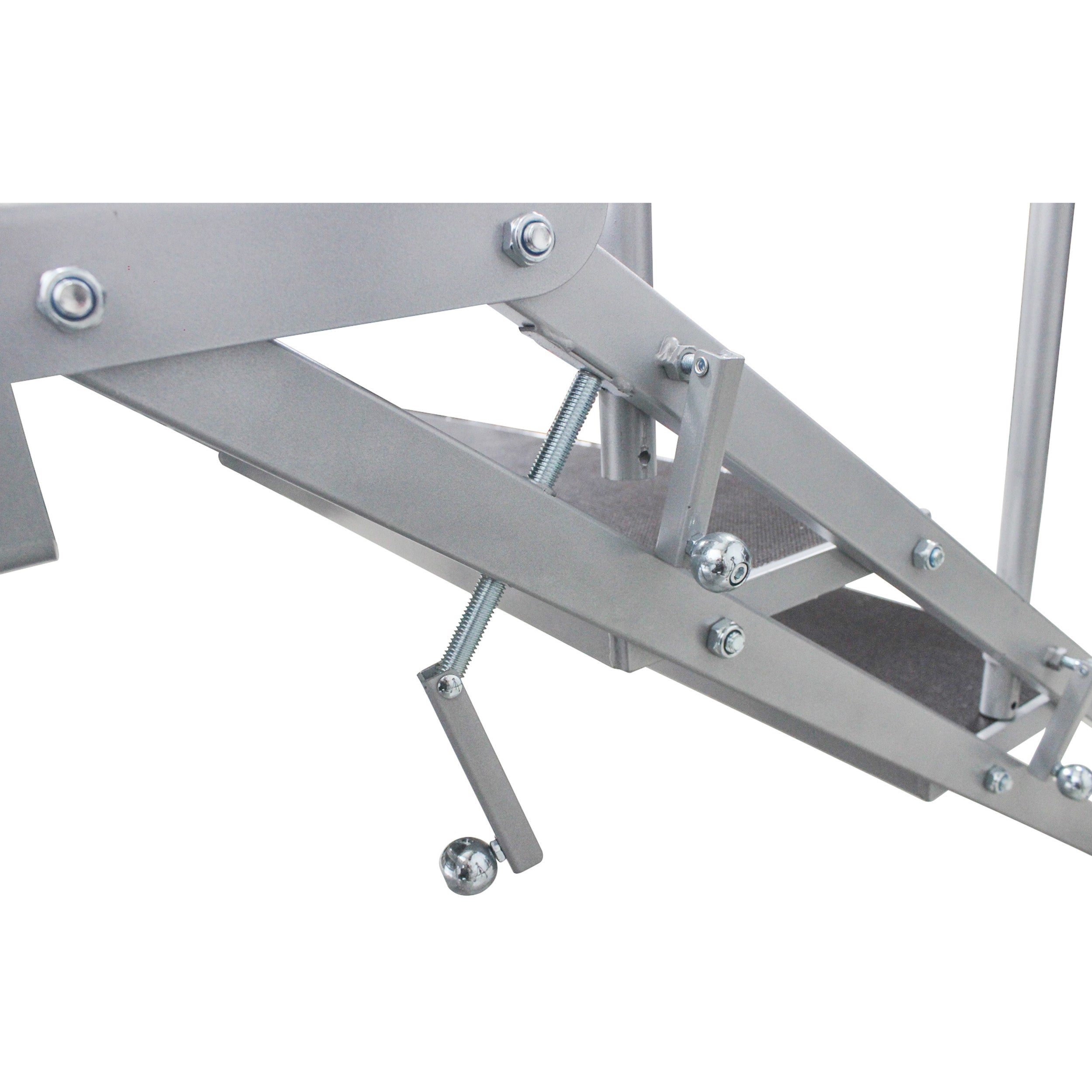 ProX StageQ 3 Step Heavy Duty Foldable Adjustable 18 to 28 Inch with Rail