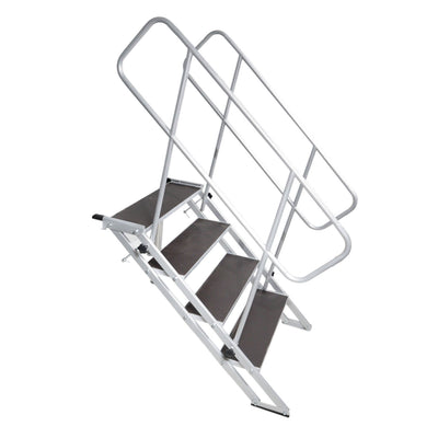 ProX StageQ 4 Step Heavy Duty Foldable Adjustable 29 to 34 Inch with Rail