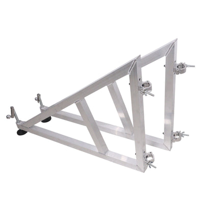 ProX Pair of Vertical truss towers outrigger Leg Stabilizers with 2 clamps for F34 and 12" Bolted Truss 2" Pipe Diameter